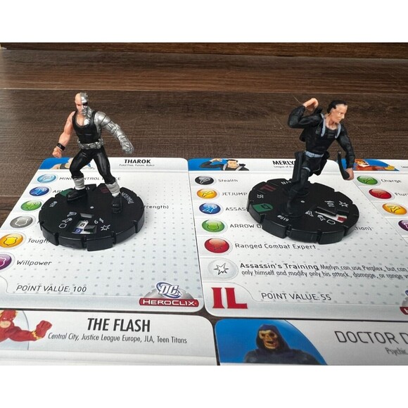 Heroclix DC Lot Tharok Merlyn Toyman White Martian Hector Hammond Creeper Flash - Picture 6 of 8